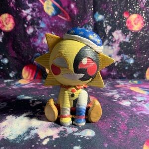 Painted Five Nights at Freddy’s Security Breach Eclipse PLA “Plush”Festive,Layer